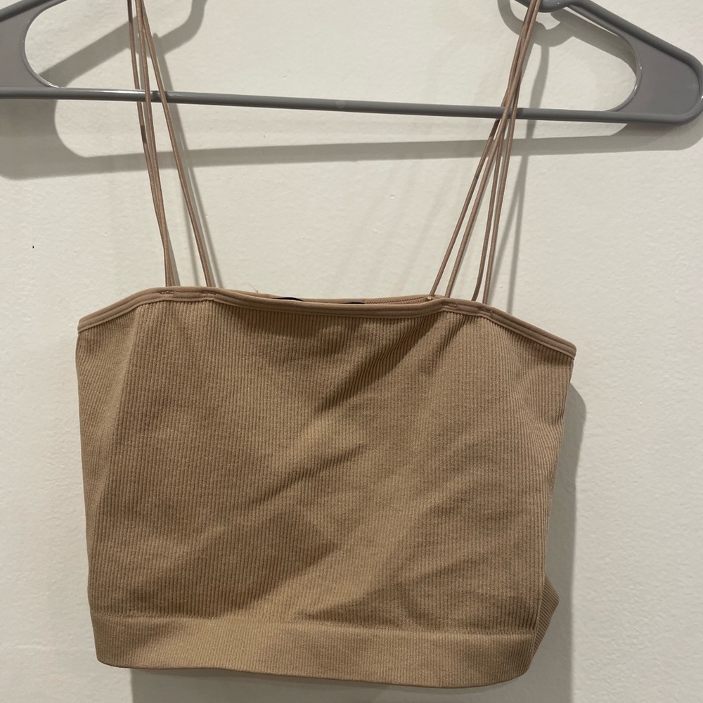 Forever 21 taupe colored tank top.